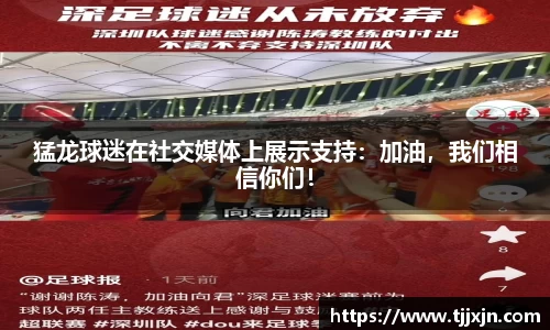 猛龙球迷在社交媒体上展示支持：加油，我们相信你们！