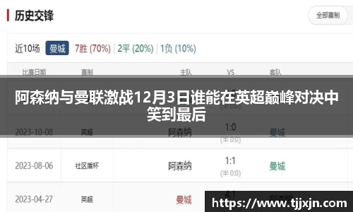 阿森纳与曼联激战12月3日谁能在英超巅峰对决中笑到最后